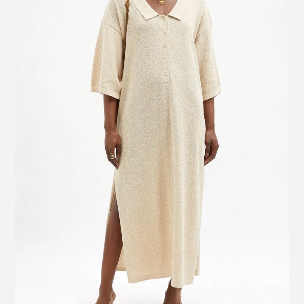 Toteme Organic Cotton-Blend Terry Shirt Dress
